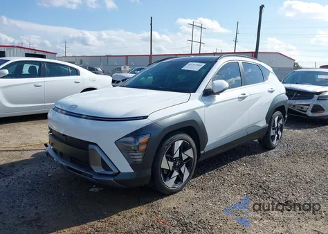 2024 Hyundai Kona Limited из США, поврежденный, VIN KM8HE3A34RU166778